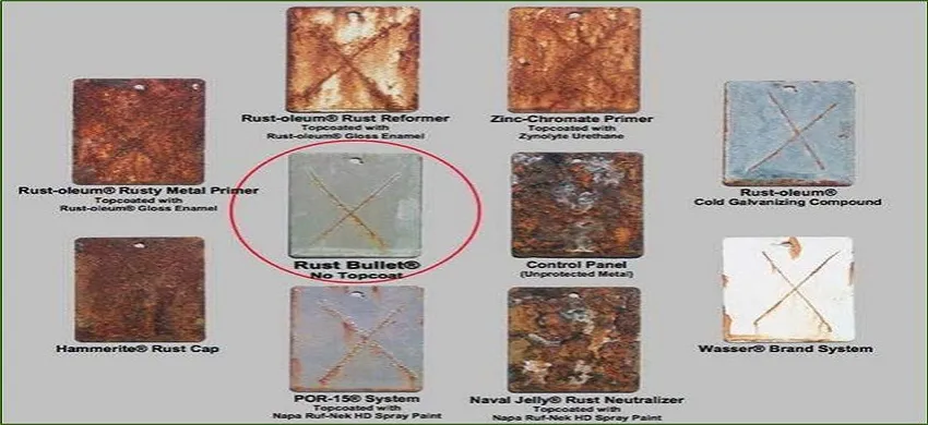 Coating Industry and Metal Refurbishing RUST BULLET 2 rust_bullet_comparison_2